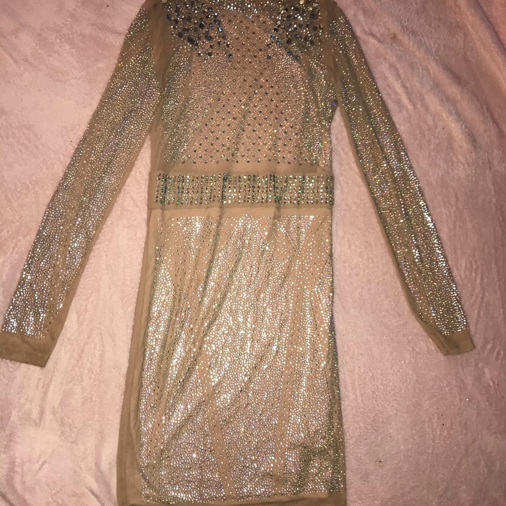Fashionnova rhinestone dress worn once!